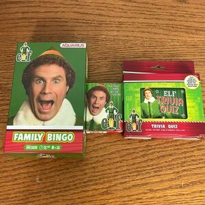 Elf Trivia Quiz Cards, Family Bingo, Playing Cards Bundle buddy the Elf
